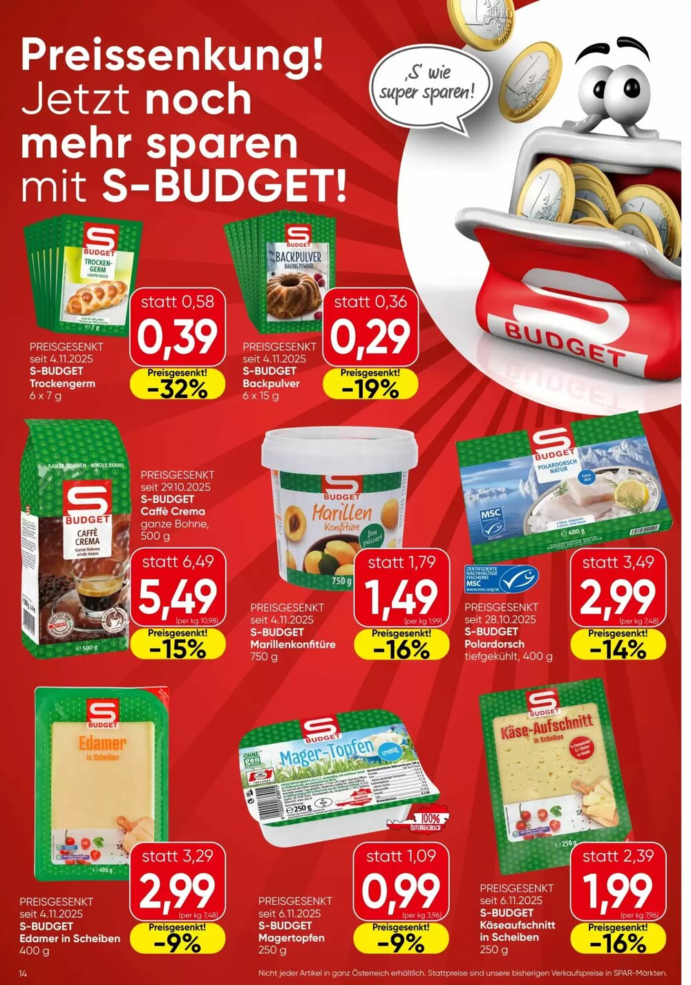 Spar Flugblatt (ab 27.11.2025) - Angebote und Prospekt - Seite 14