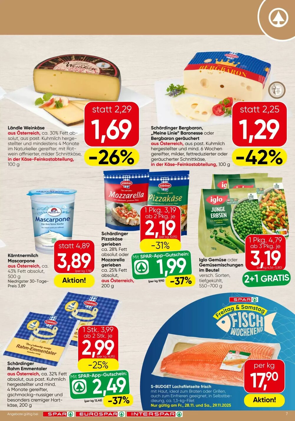 Spar Flugblatt (ab 27.11.2025) - Angebote und Prospekt - Seite 7