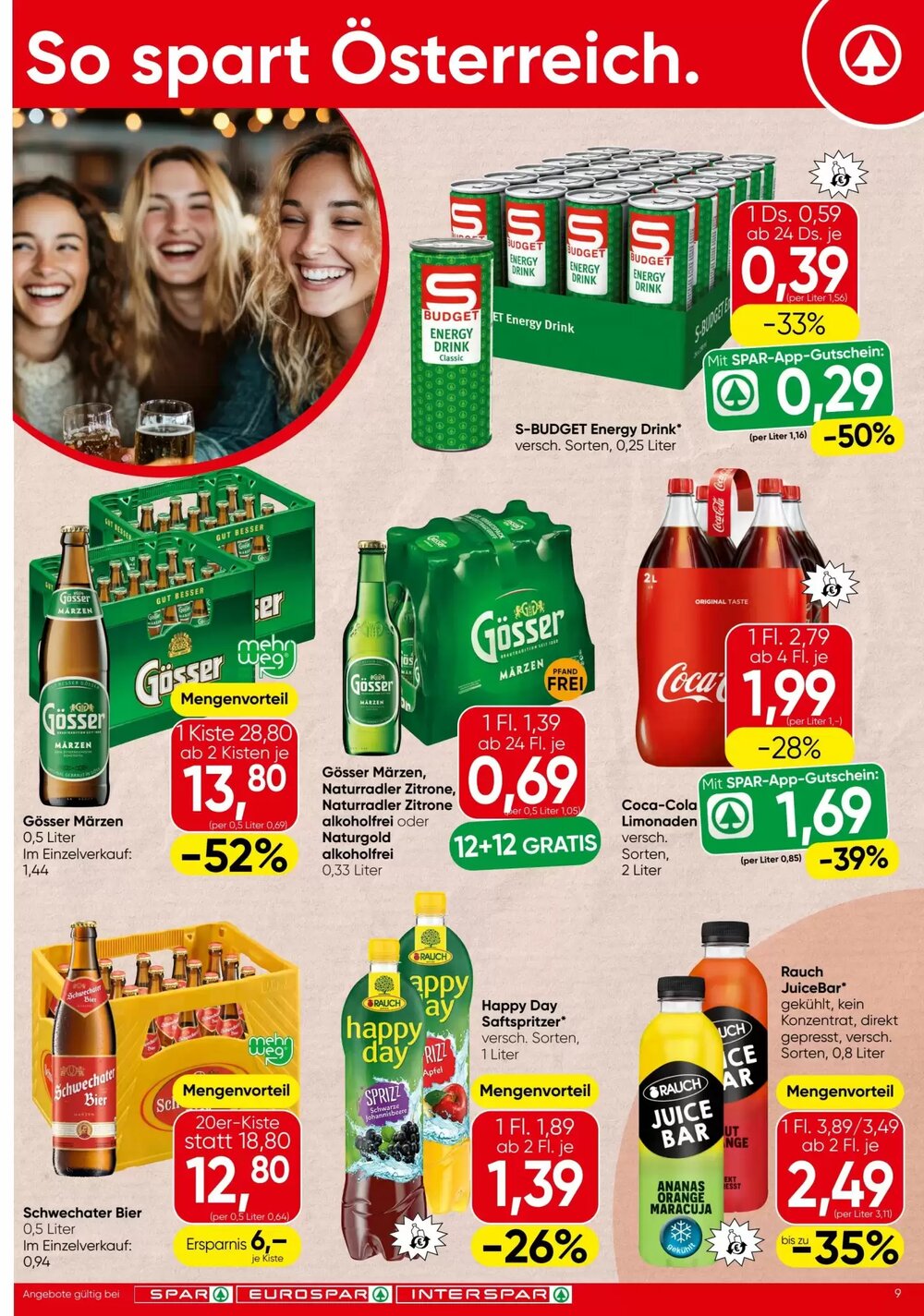 Spar Flugblatt (ab 27.11.2025) - Angebote und Prospekt - Seite 9
