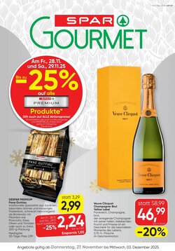 SPAR Gourmet Flugblatt (ab 27.11.2025) - Angebote und Prospekt