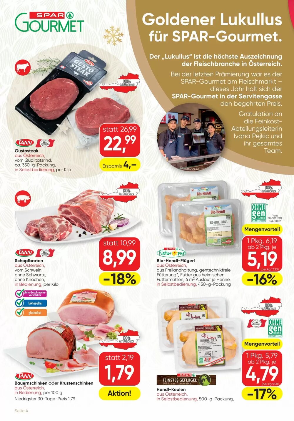 SPAR Gourmet Flugblatt (ab 27.11.2025) - Angebote und Prospekt - Seite 4
