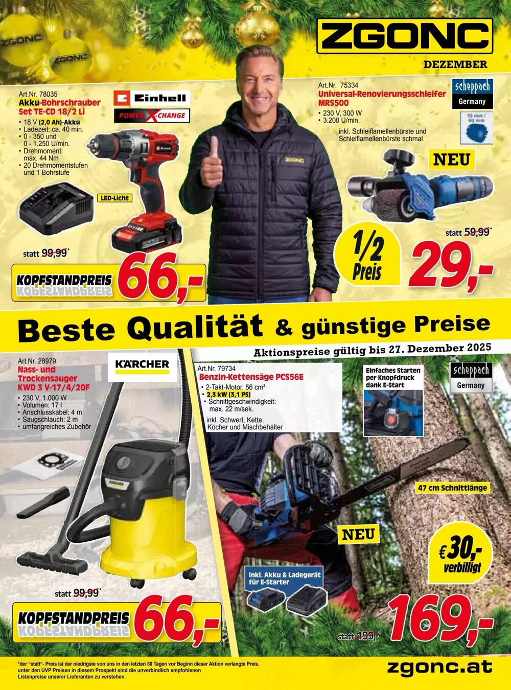 Zgonc Flugblatt (ab 27.11.2025) - Angebote und Prospekt - Seite 1