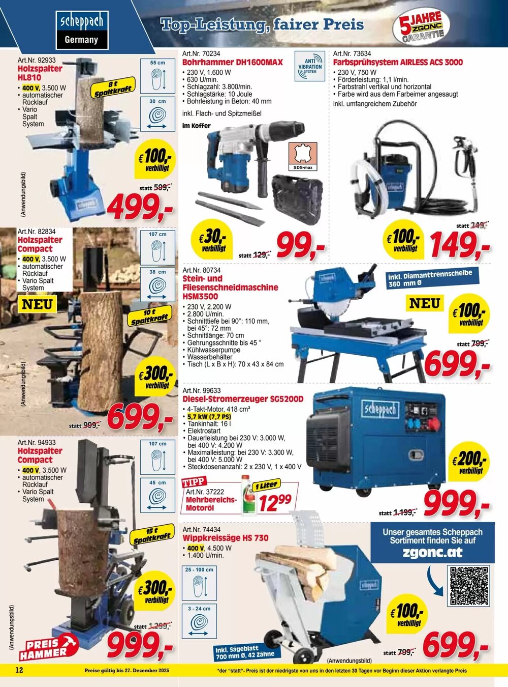 Zgonc Flugblatt (ab 27.11.2025) - Angebote und Prospekt - Seite 12