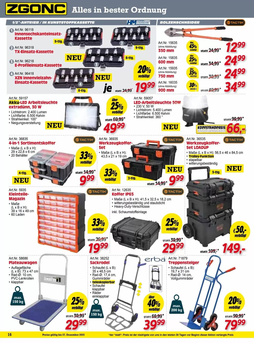 Zgonc Flugblatt (ab 27.11.2025) - Angebote und Prospekt - Seite 16