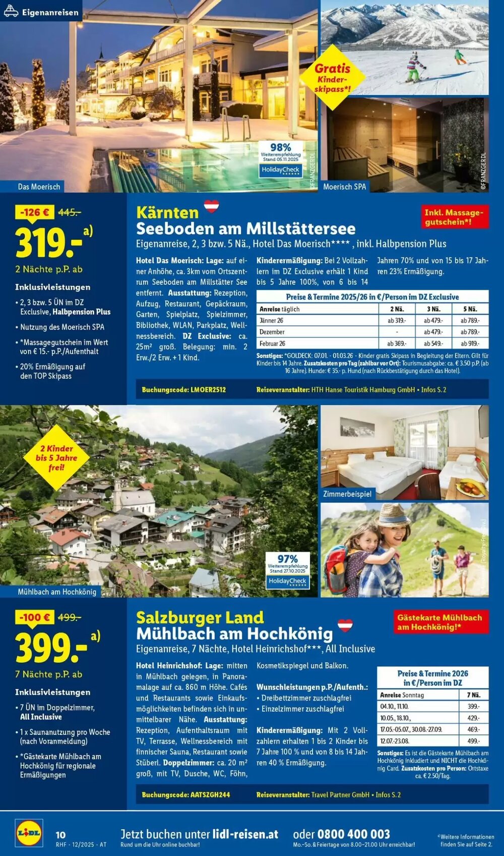 Lidl Reisen Flugblatt (ab 29.11.2025) - Angebote und Prospekt - Seite 10