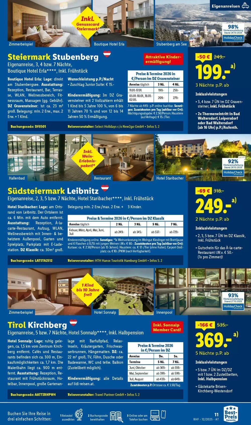 Lidl Reisen Flugblatt (ab 29.11.2025) - Angebote und Prospekt - Seite 11