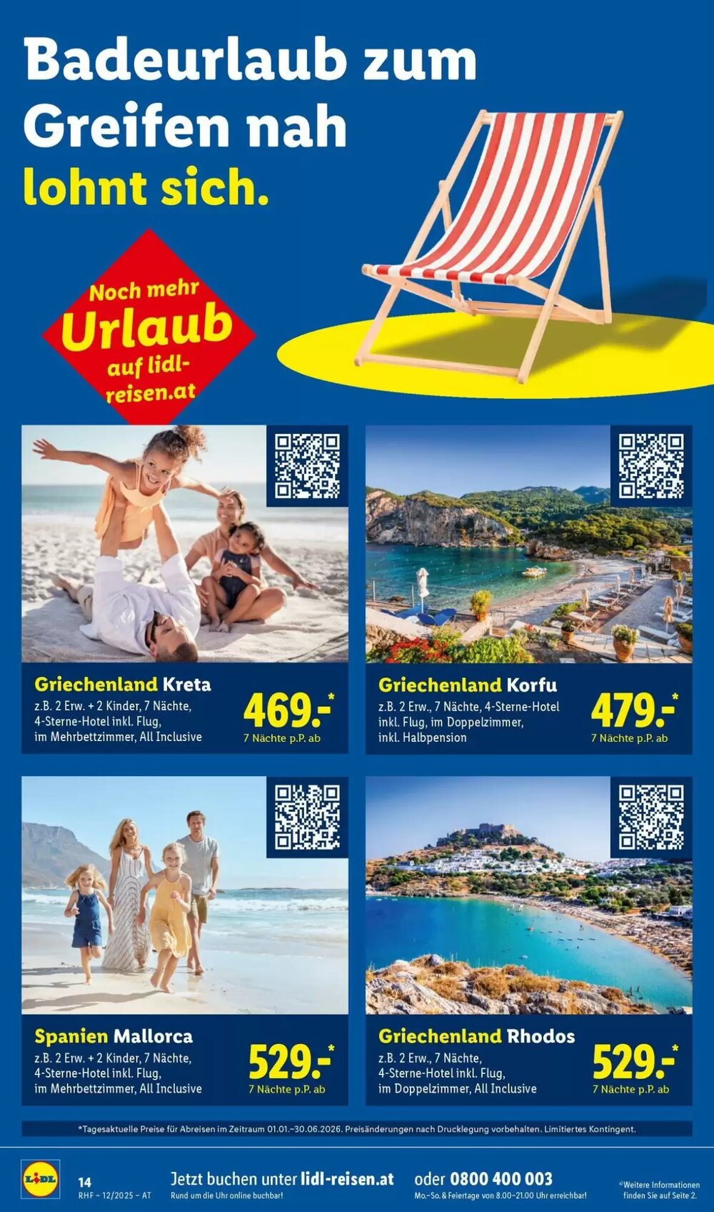 Lidl Reisen Flugblatt (ab 29.11.2025) - Angebote und Prospekt - Seite 14