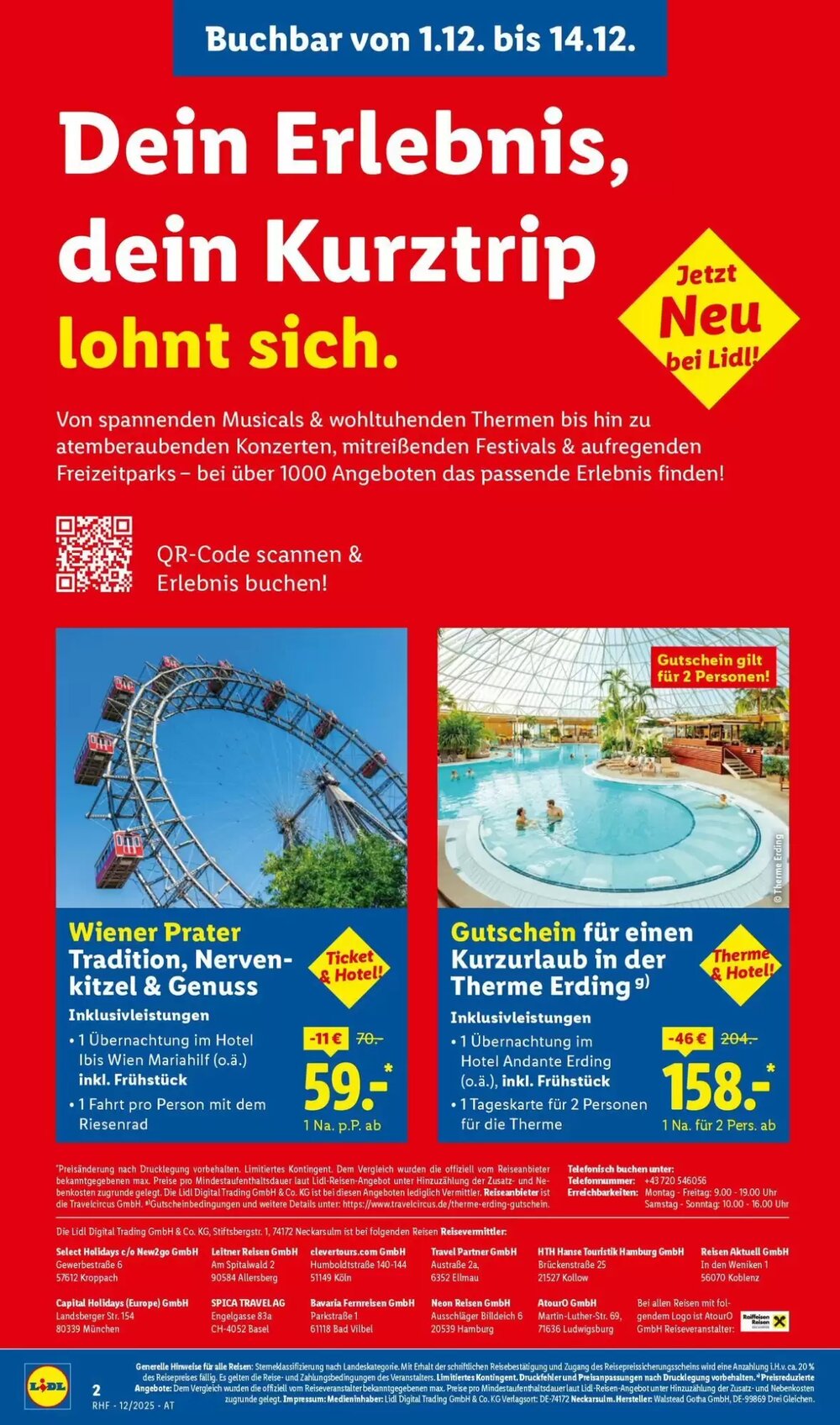 Lidl Reisen Flugblatt (ab 29.11.2025) - Angebote und Prospekt - Seite 2