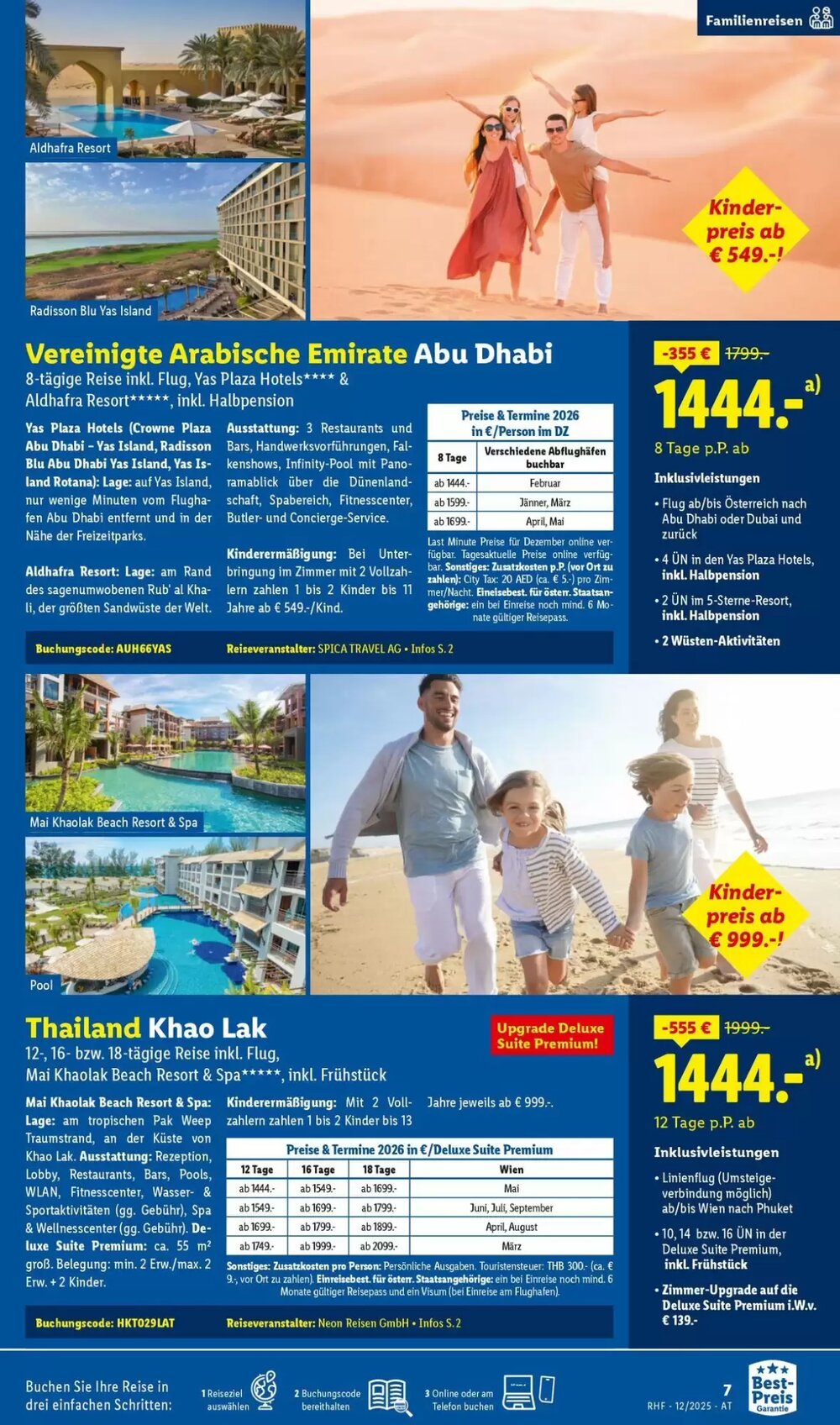 Lidl Reisen Flugblatt (ab 29.11.2025) - Angebote und Prospekt - Seite 7