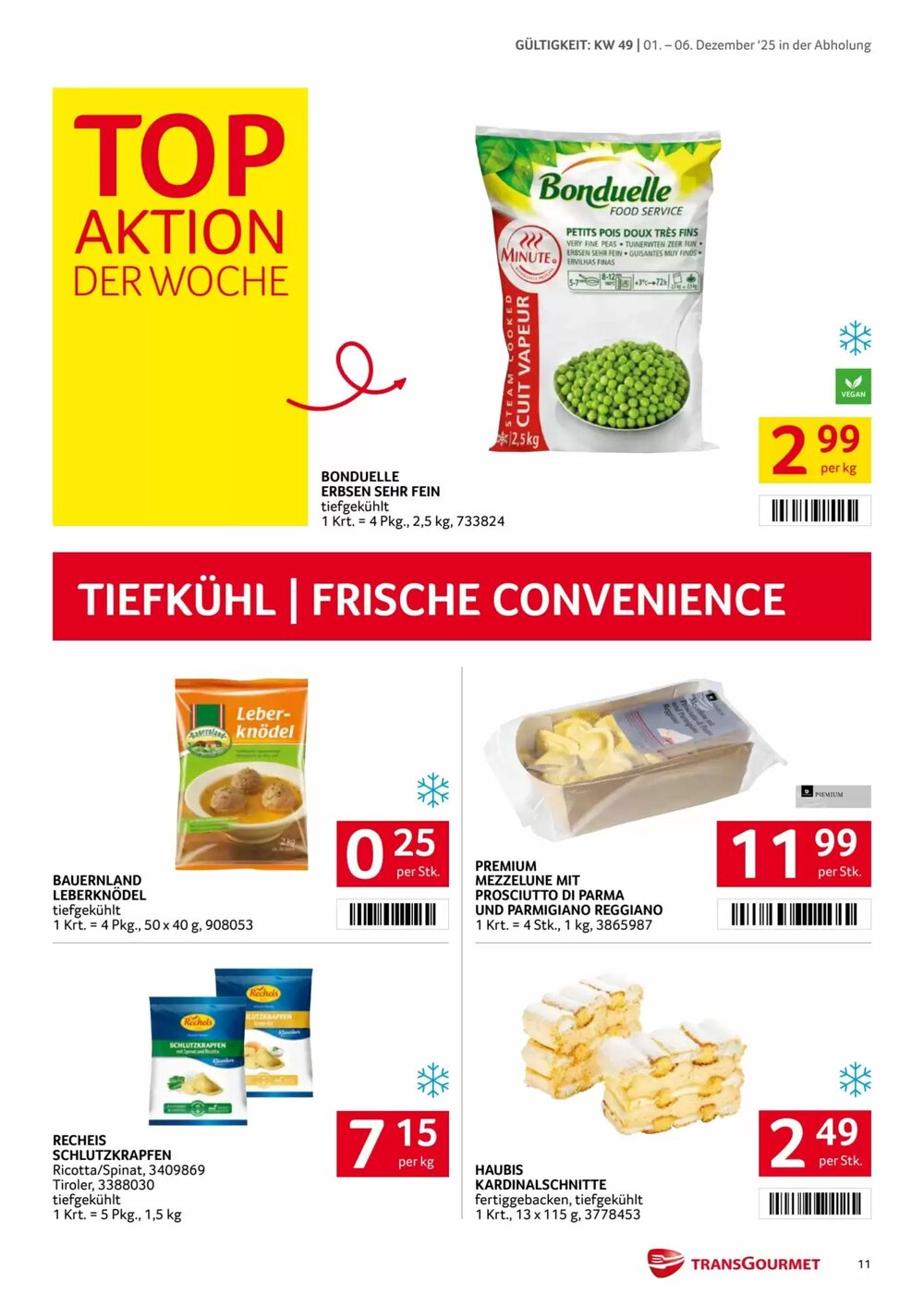 Transgourmet Flugblatt (ab 01.12.2025) - Angebote und Prospekt - Seite 11