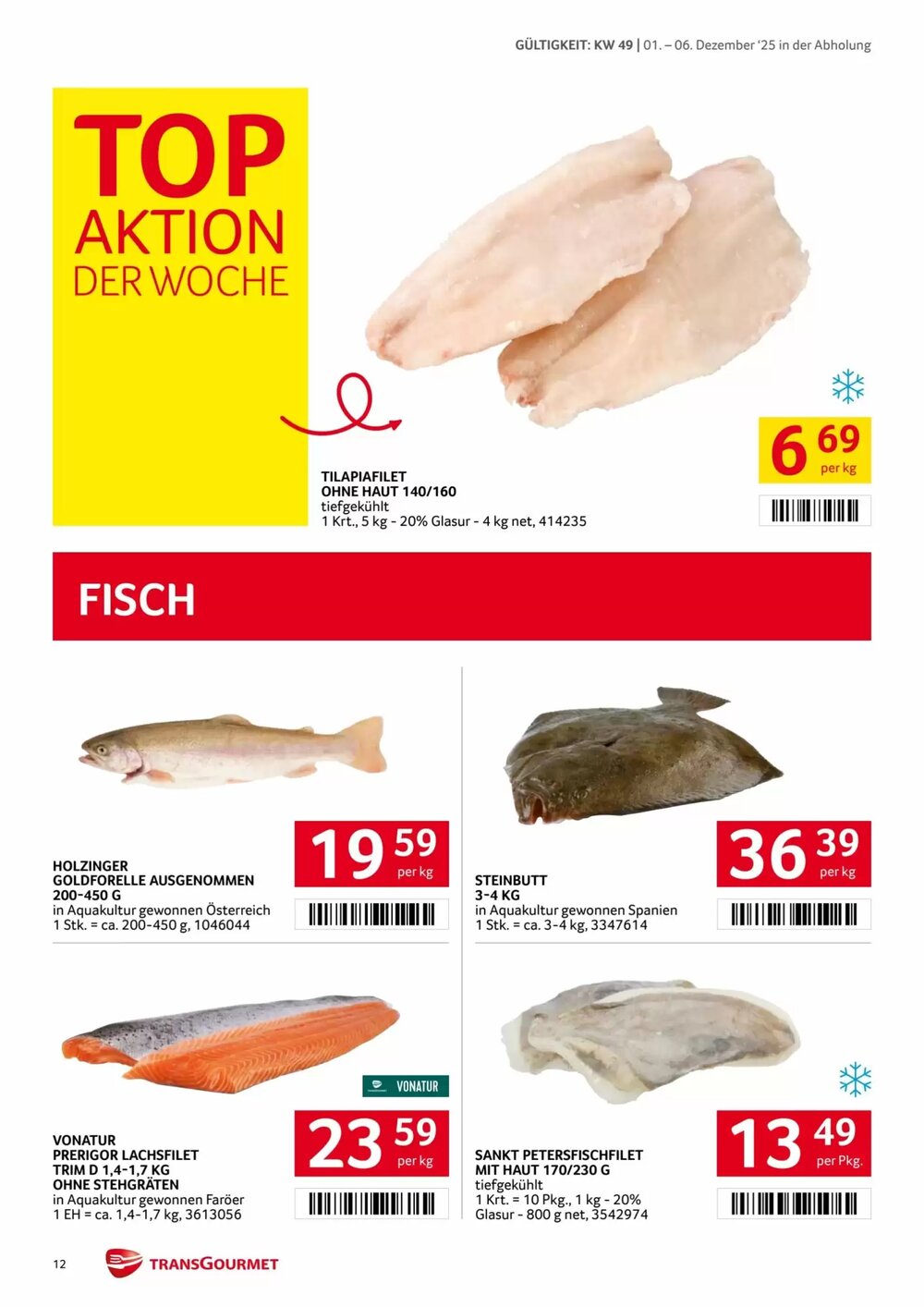 Transgourmet Flugblatt (ab 01.12.2025) - Angebote und Prospekt - Seite 12