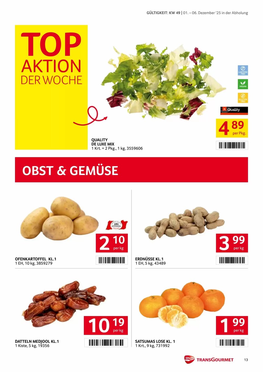 Transgourmet Flugblatt (ab 01.12.2025) - Angebote und Prospekt - Seite 13