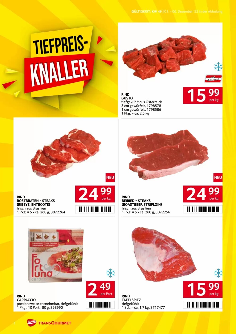 Transgourmet Flugblatt (ab 01.12.2025) - Angebote und Prospekt - Seite 2
