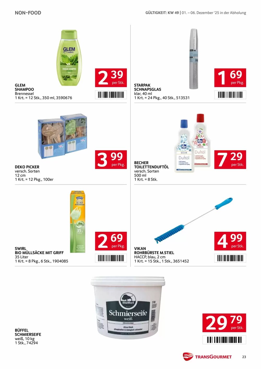 Transgourmet Flugblatt (ab 01.12.2025) - Angebote und Prospekt - Seite 23