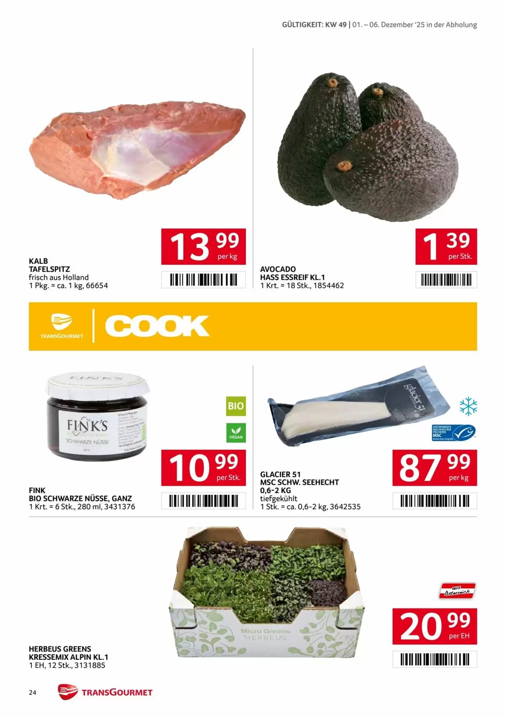 Transgourmet Flugblatt (ab 01.12.2025) - Angebote und Prospekt - Seite 24
