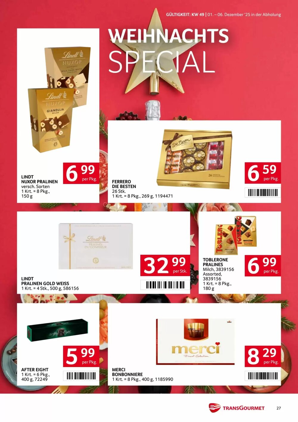 Transgourmet Flugblatt (ab 01.12.2025) - Angebote und Prospekt - Seite 27