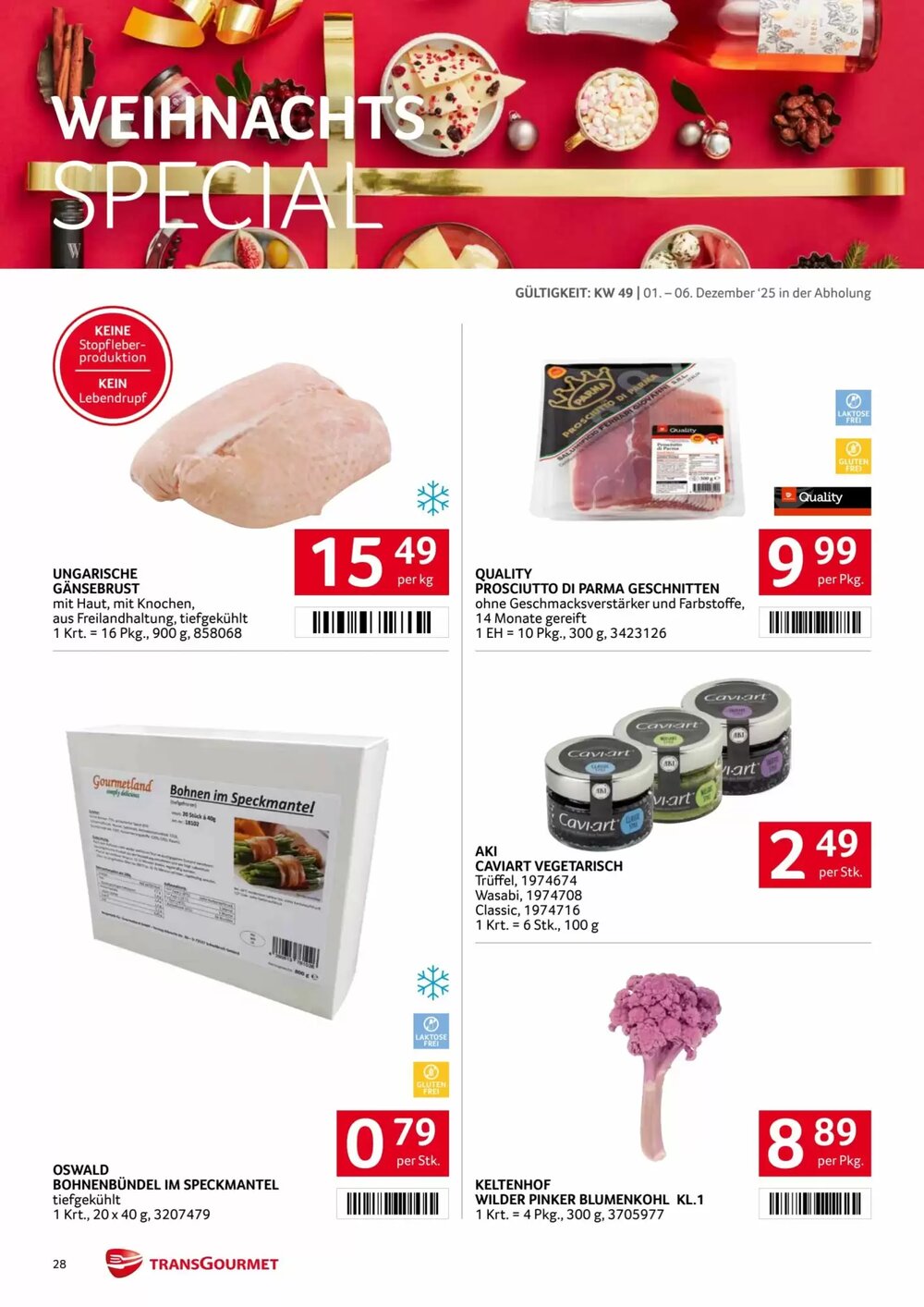 Transgourmet Flugblatt (ab 01.12.2025) - Angebote und Prospekt - Seite 28
