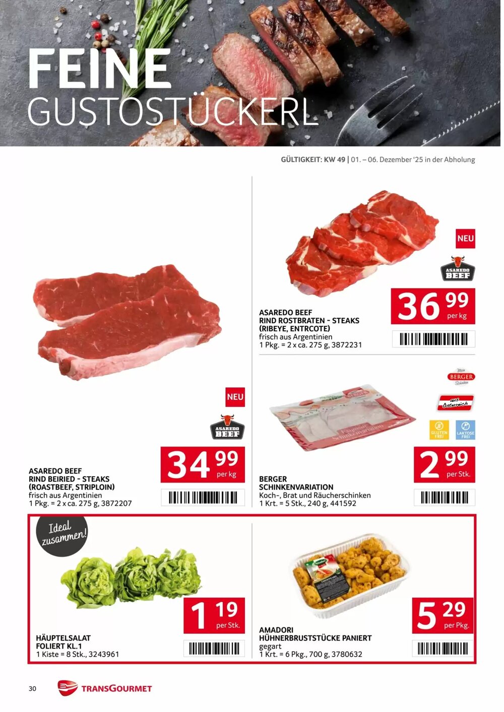 Transgourmet Flugblatt (ab 01.12.2025) - Angebote und Prospekt - Seite 30