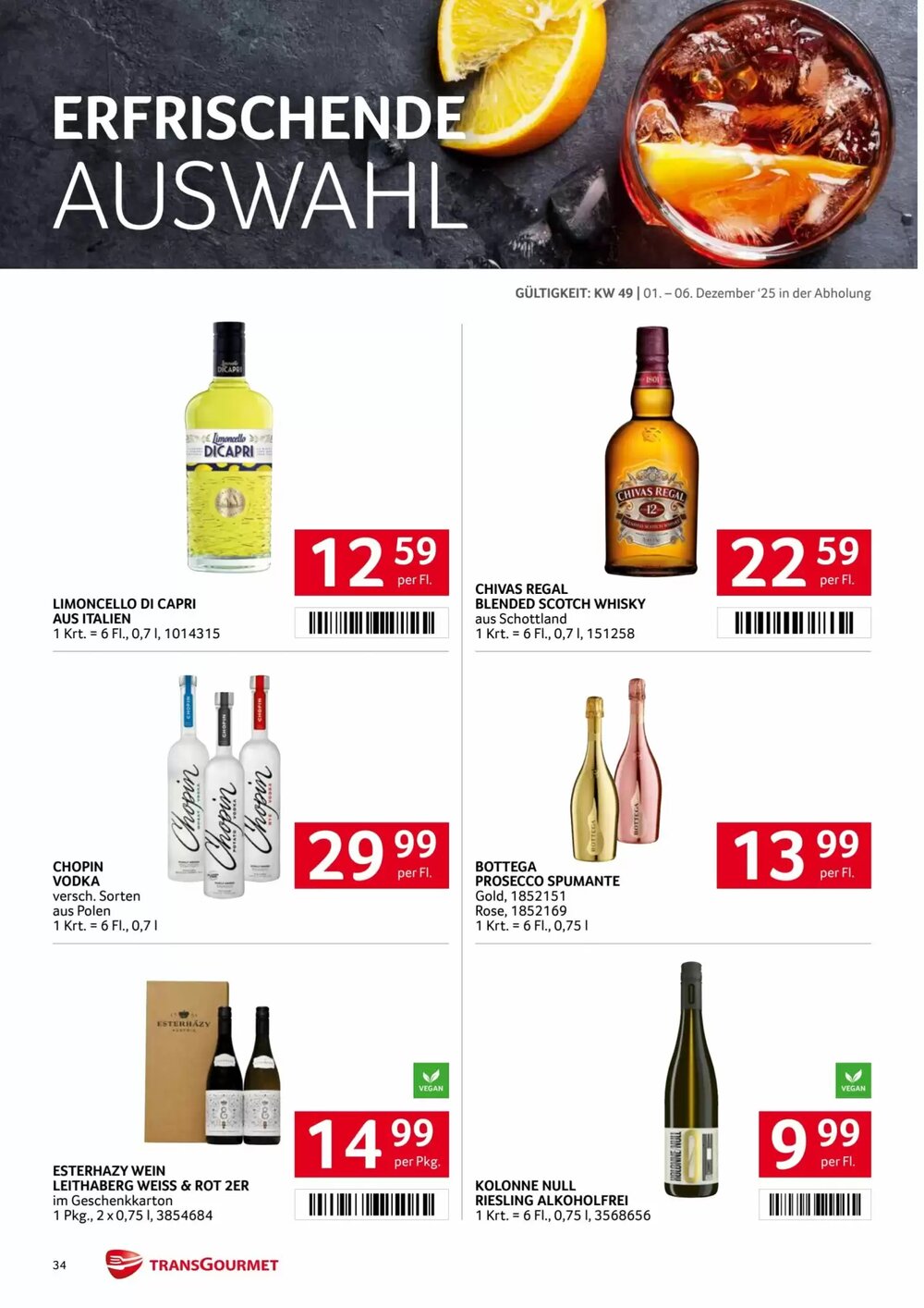 Transgourmet Flugblatt (ab 01.12.2025) - Angebote und Prospekt - Seite 34
