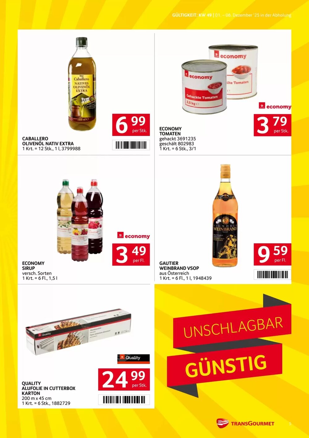 Transgourmet Flugblatt (ab 01.12.2025) - Angebote und Prospekt - Seite 5