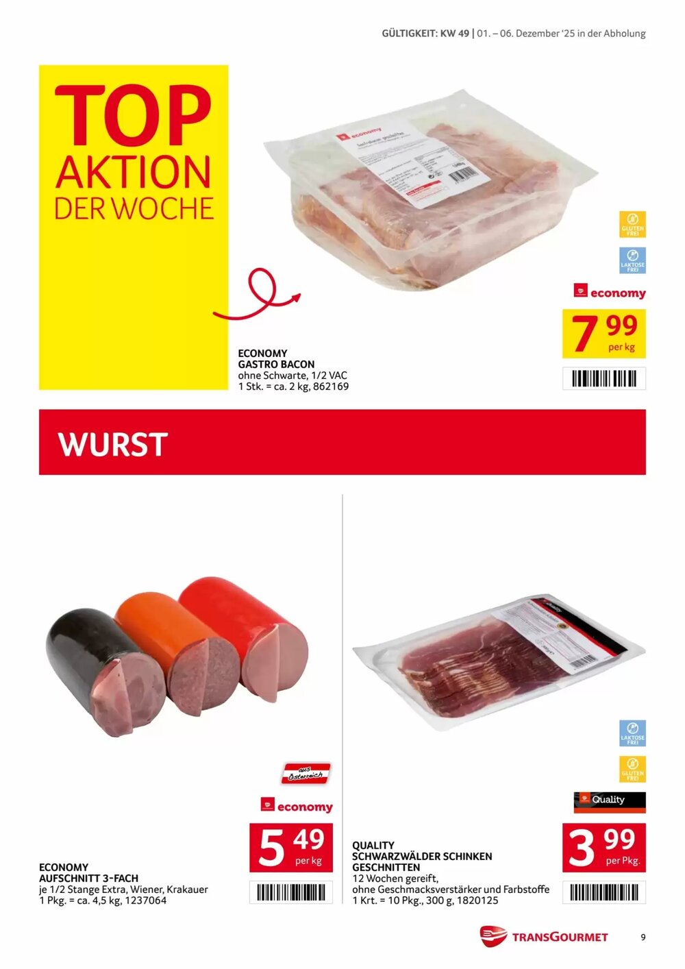 Transgourmet Flugblatt (ab 01.12.2025) - Angebote und Prospekt - Seite 9