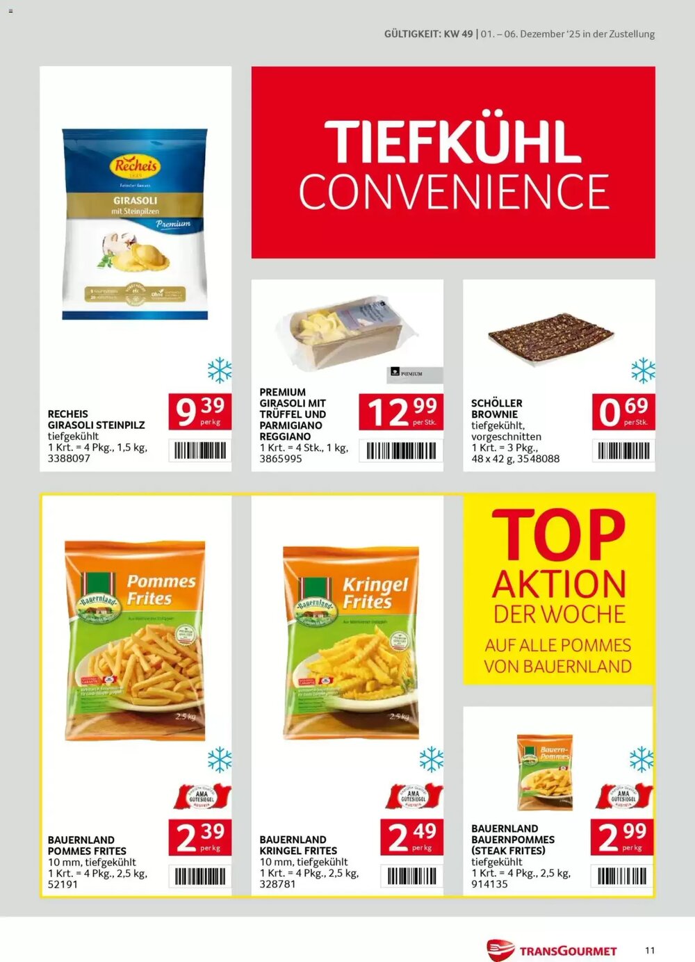 Transgourmet Flugblatt (ab 01.12.2025) - Angebote und Prospekt - Seite 11
