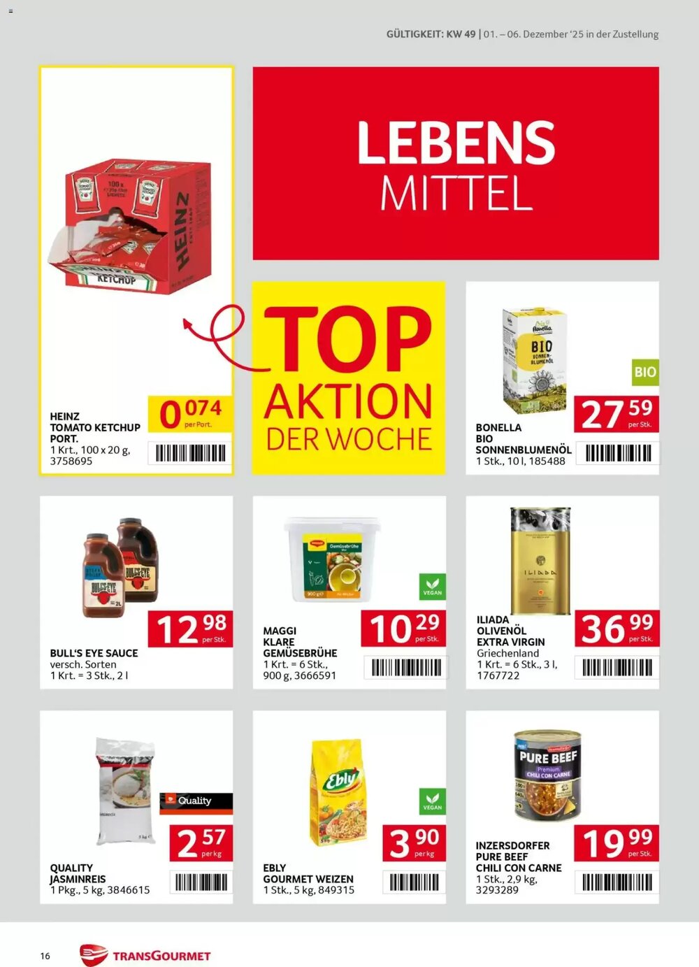 Transgourmet Flugblatt (ab 01.12.2025) - Angebote und Prospekt - Seite 16