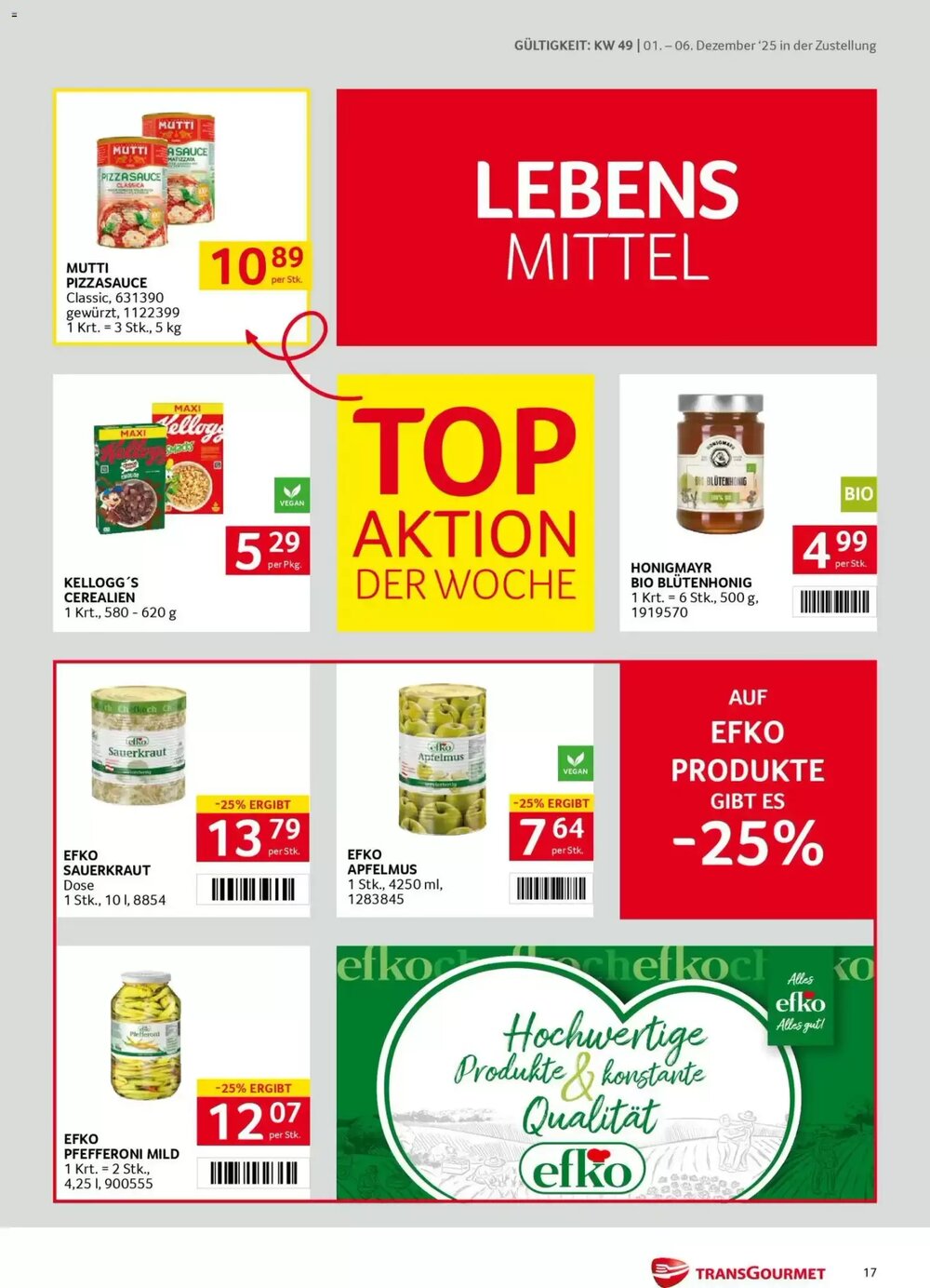 Transgourmet Flugblatt (ab 01.12.2025) - Angebote und Prospekt - Seite 17