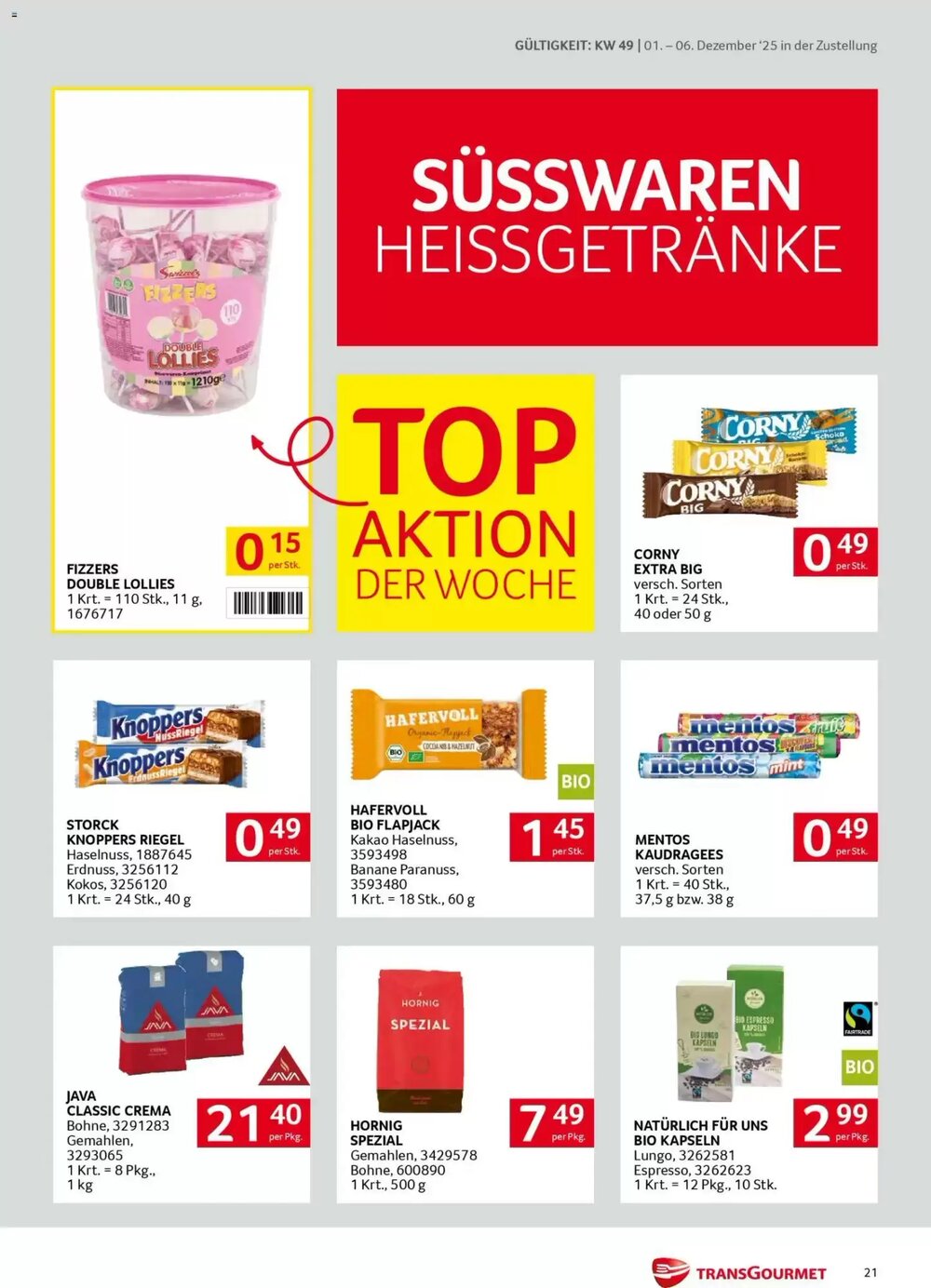 Transgourmet Flugblatt (ab 01.12.2025) - Angebote und Prospekt - Seite 21