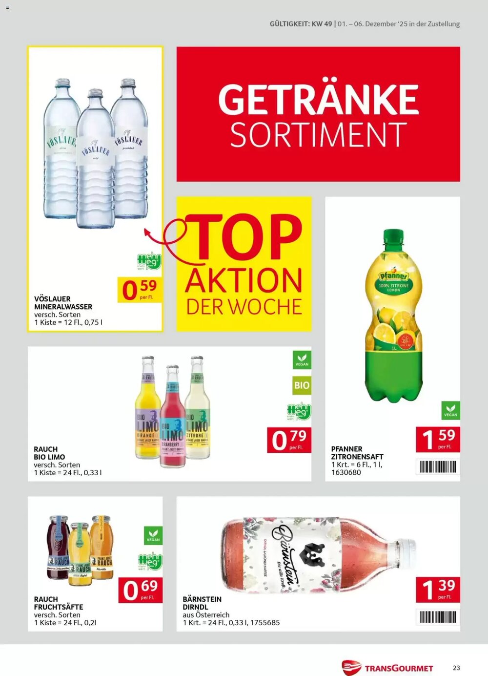 Transgourmet Flugblatt (ab 01.12.2025) - Angebote und Prospekt - Seite 23