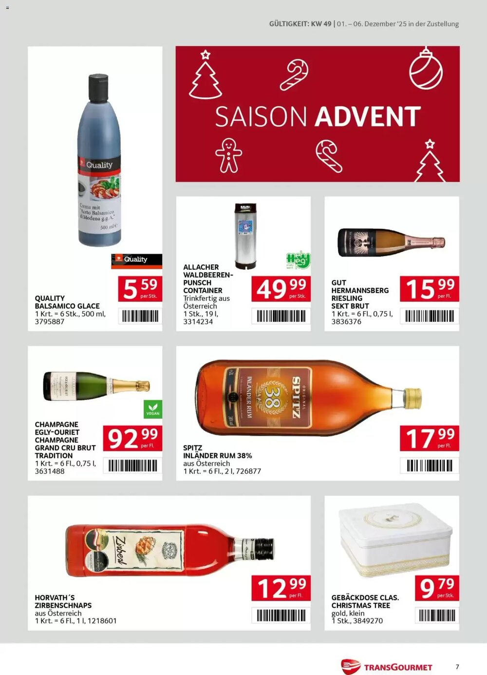 Transgourmet Flugblatt (ab 01.12.2025) - Angebote und Prospekt - Seite 7