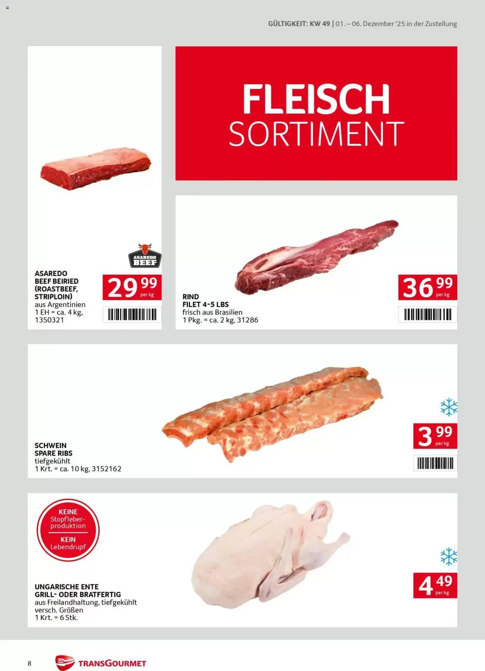 Transgourmet Flugblatt (ab 01.12.2025) - Angebote und Prospekt - Seite 8