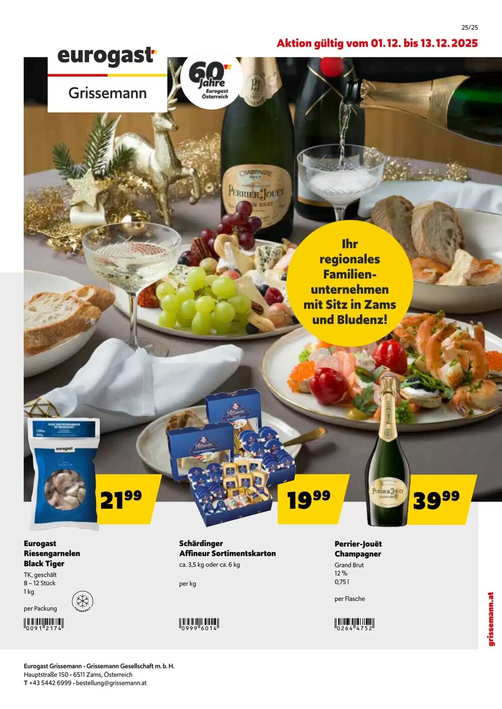 Eurogast Grissemann Flugblatt (ab 01.12.2025) - Angebote und Prospekt - Seite 1