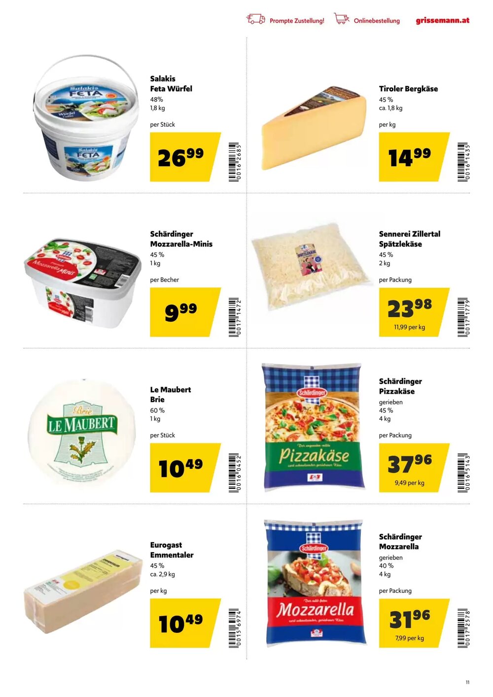 Eurogast Grissemann Flugblatt (ab 01.12.2025) - Angebote und Prospekt - Seite 11