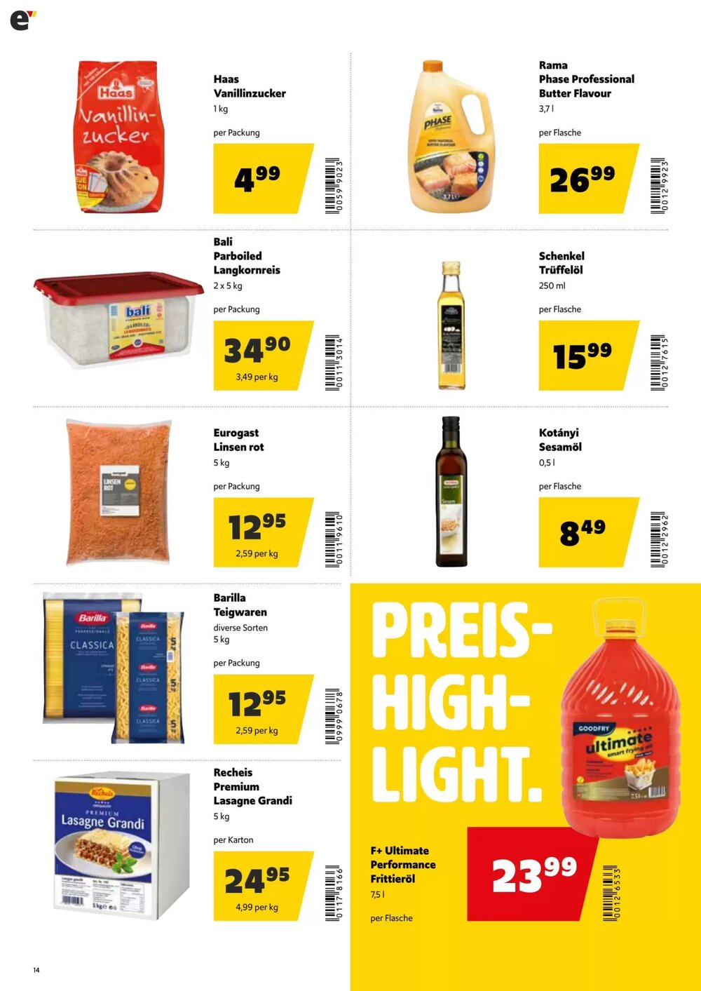 Eurogast Grissemann Flugblatt (ab 01.12.2025) - Angebote und Prospekt - Seite 14