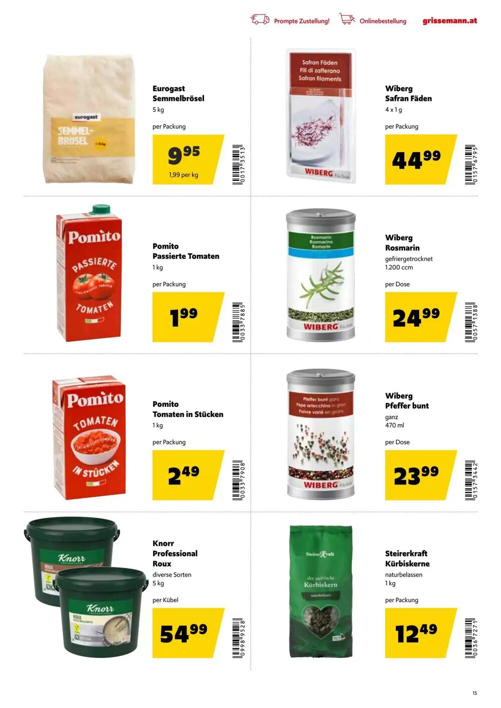 Eurogast Grissemann Flugblatt (ab 01.12.2025) - Angebote und Prospekt - Seite 15