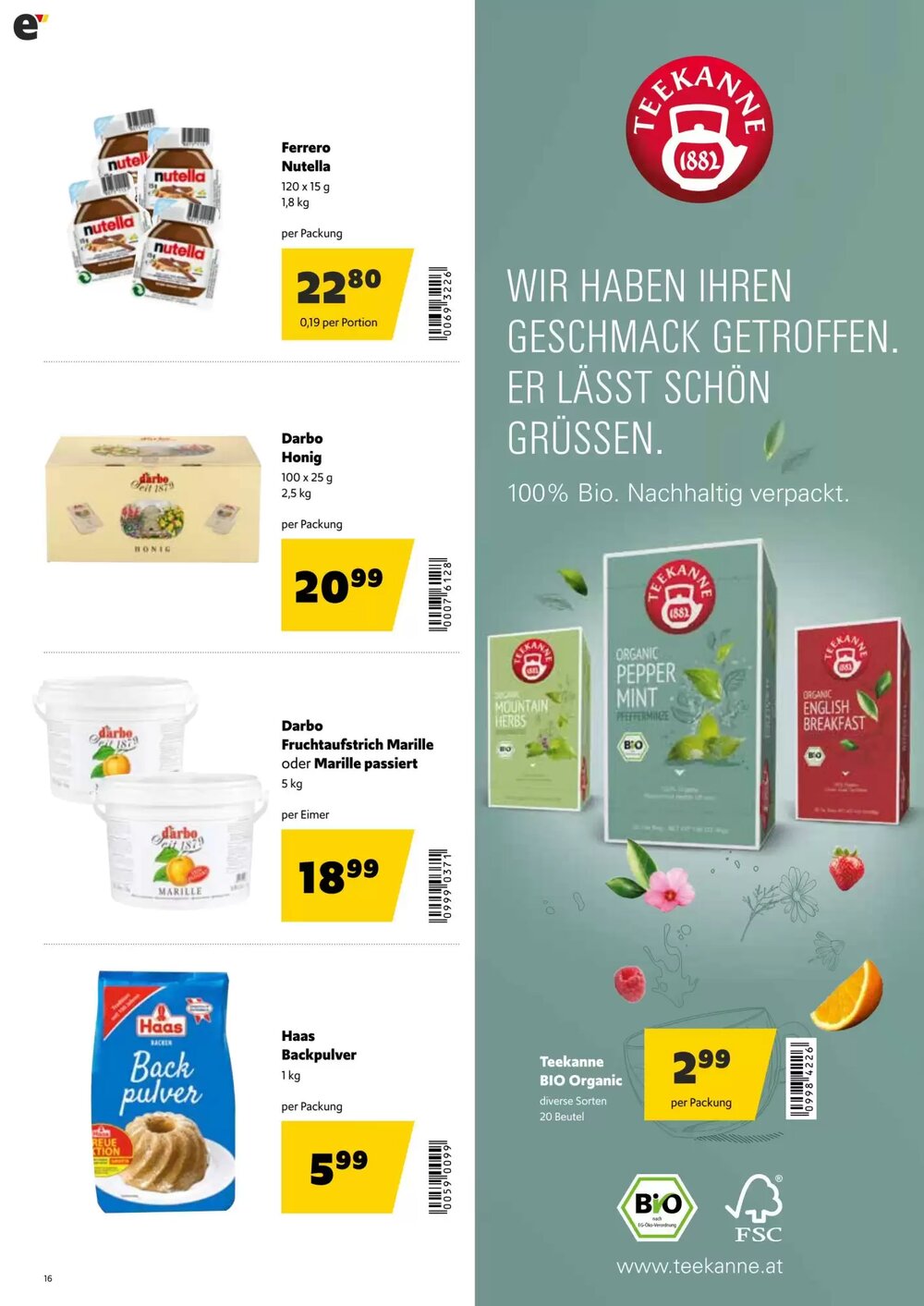 Eurogast Grissemann Flugblatt (ab 01.12.2025) - Angebote und Prospekt - Seite 16