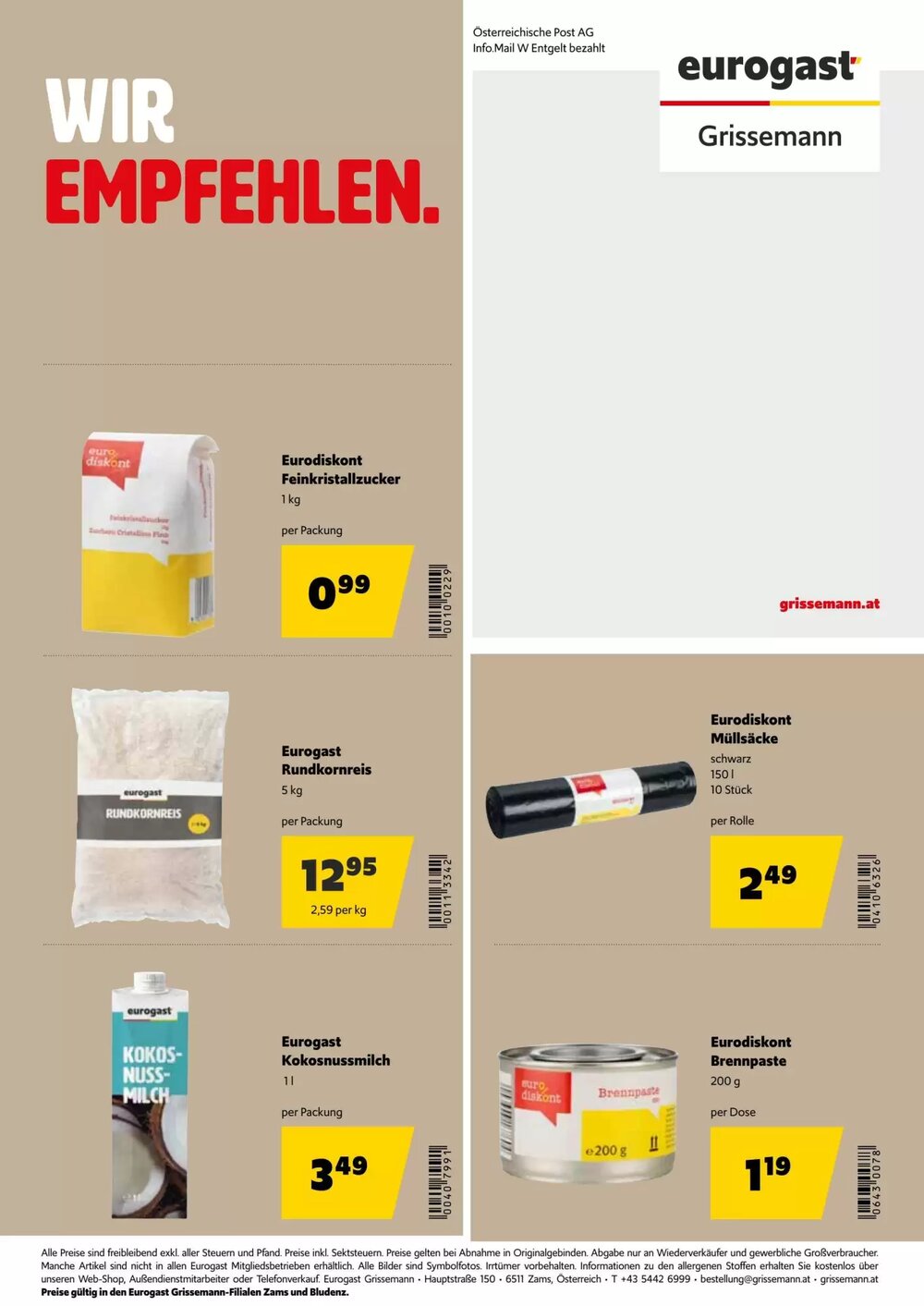 Eurogast Grissemann Flugblatt (ab 01.12.2025) - Angebote und Prospekt - Seite 24