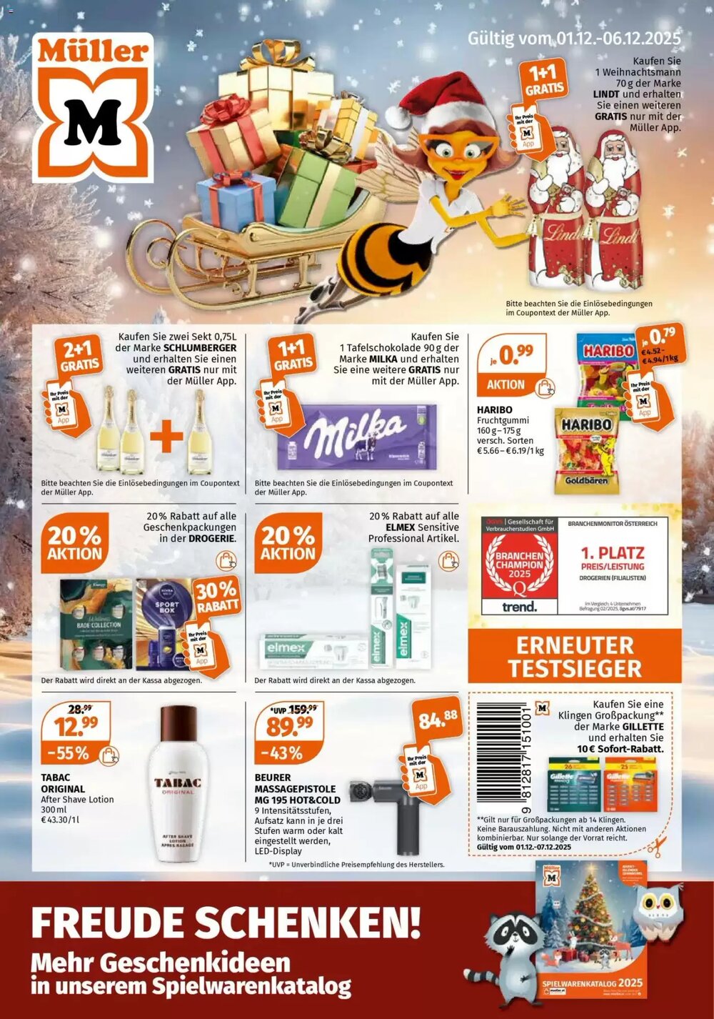 Müller Flugblatt (ab 01.12.2025) - Angebote und Prospekt - Seite 1