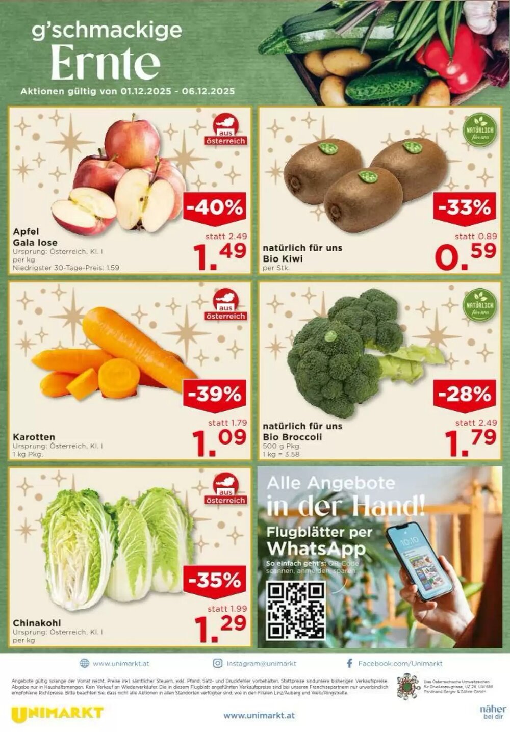 Unimarkt Flugblatt (ab 03.12.2025) - Angebote und Prospekt - Seite 16