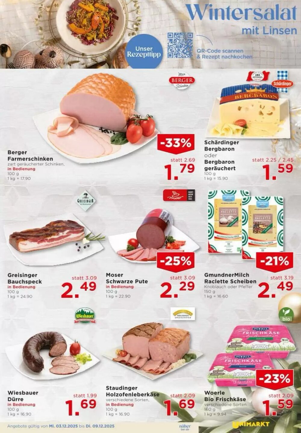 Unimarkt Flugblatt (ab 03.12.2025) - Angebote und Prospekt - Seite 5