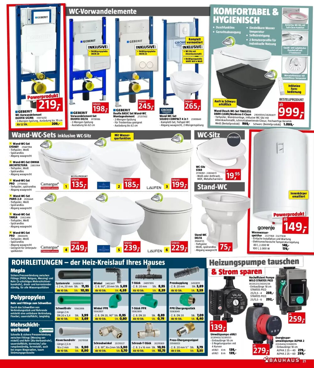 Bauhaus Flugblatt (ab 03.12.2025) - Angebote und Prospekt - Seite 21