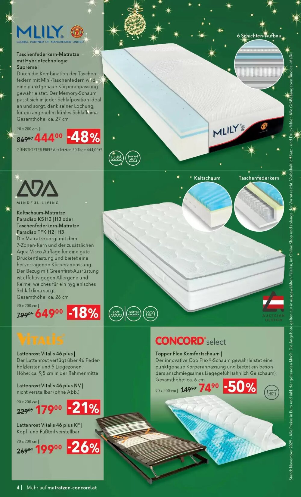 Matratzen Concord Flugblatt (ab 03.12.2025) - Angebote und Prospekt - Seite 4