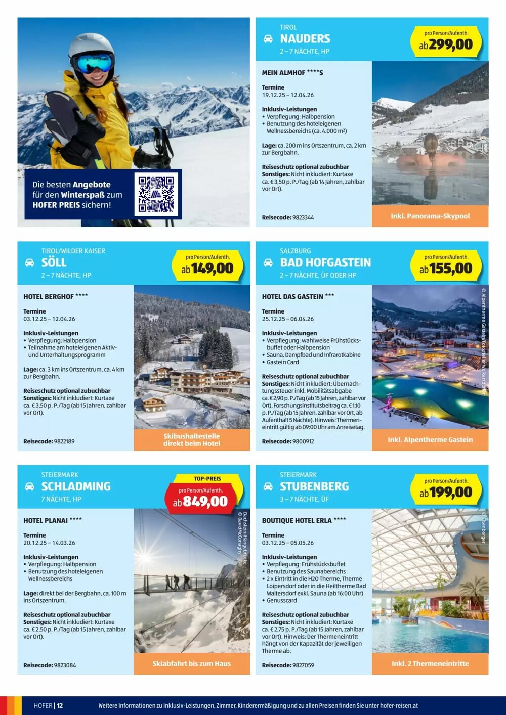 Hofer Reisen Flugblatt (ab 03.12.2025) - Angebote und Prospekt - Seite 12