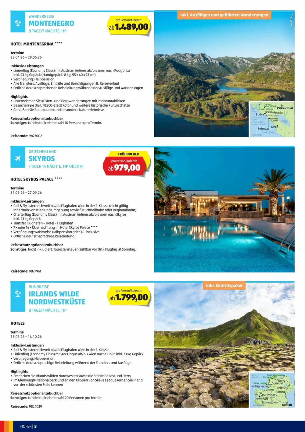 Hofer Reisen Flugblatt (ab 03.12.2025) - Angebote und Prospekt - Seite 8