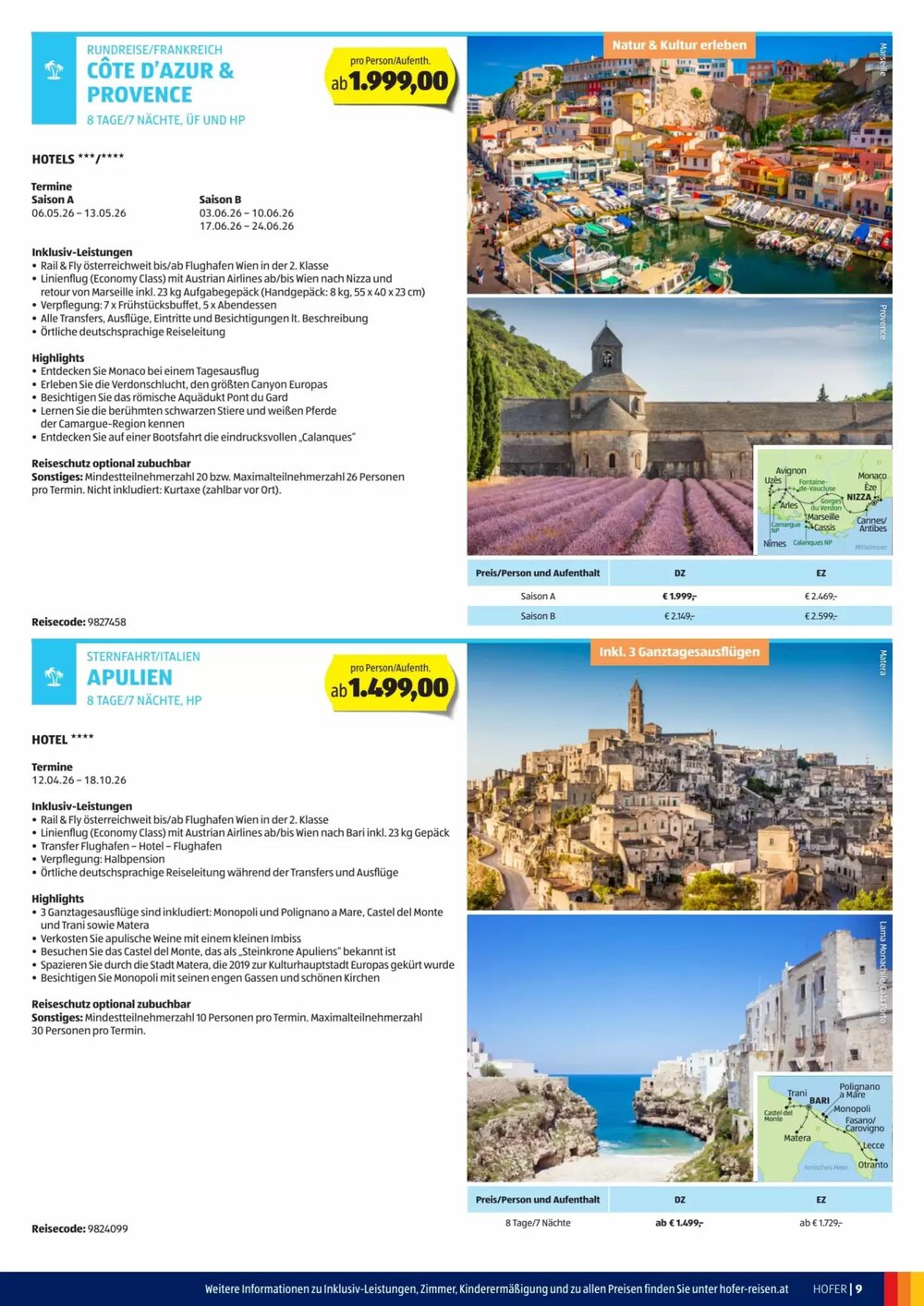 Hofer Reisen Flugblatt (ab 03.12.2025) - Angebote und Prospekt - Seite 9