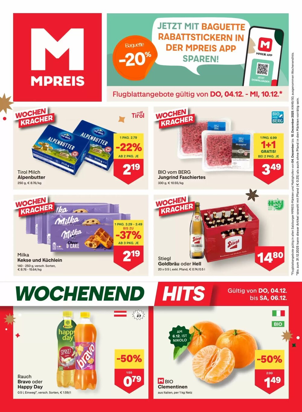 MPreis Flugblatt (ab 04.12.2025) - Angebote und Prospekt - Seite 1