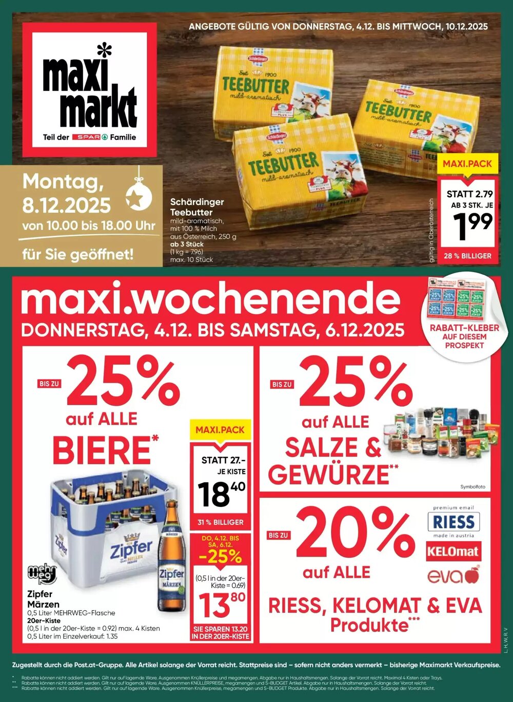 Maximarkt Flugblatt (ab 04.12.2025) - Angebote und Prospekt - Seite 1