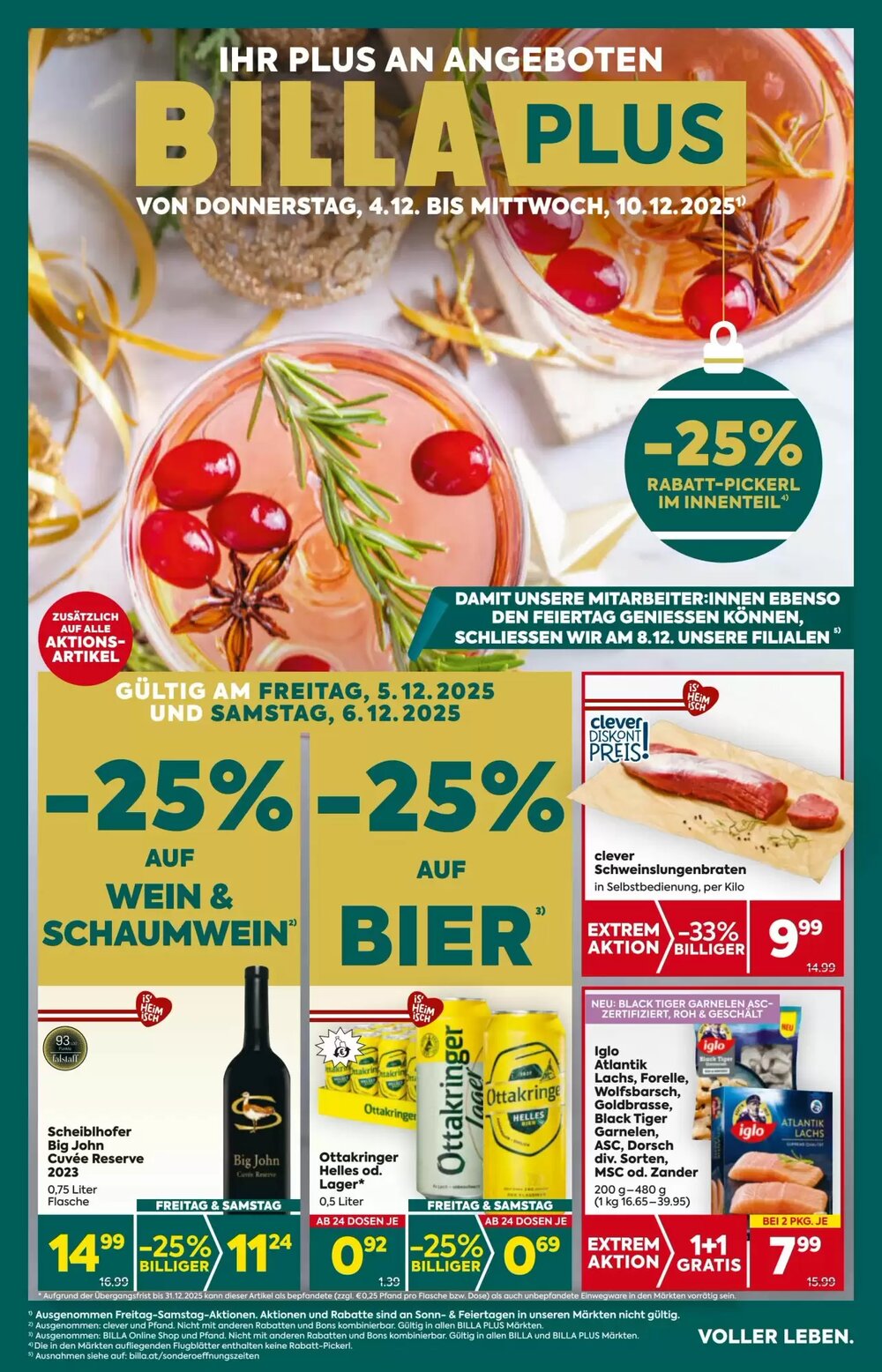 Billa Flugblatt (ab 04.12.2025) - Angebote und Prospekt - Seite 1