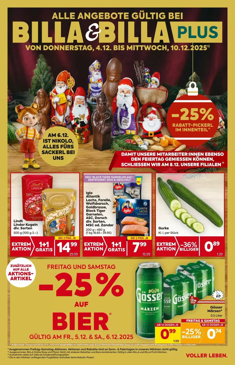 Billa Flugblatt (ab 04.12.2025) - Angebote und Prospekt - Seite 1